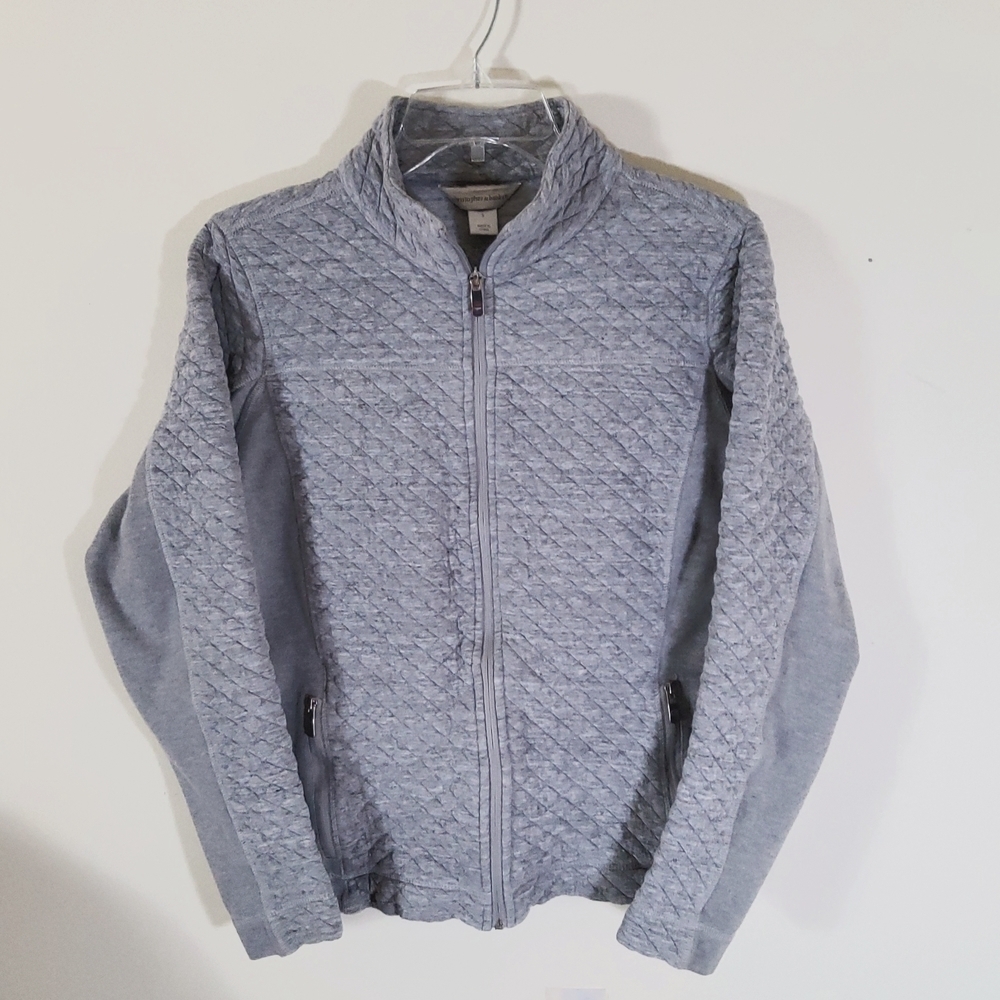 Christopher & Banks Gray Fleece Women's Jacket Size S